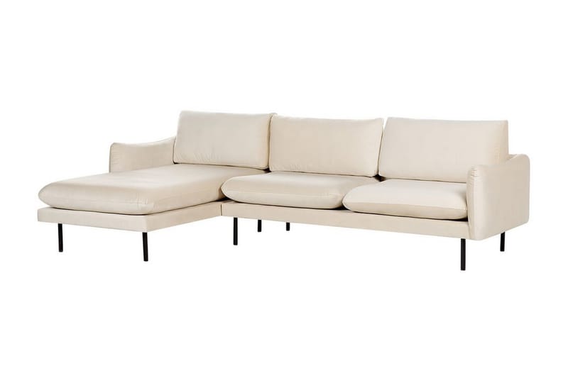 Woodal Hjørnesofa 4-seter - Beige/Svart - Møbler - Sofaer - Hjørnesofa