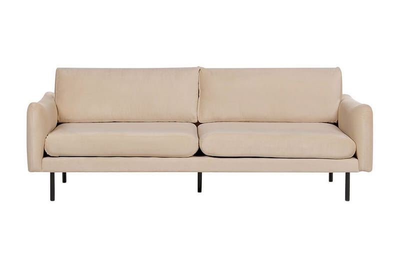 Woodal Sofa 3-seter - Beige/Svart - Møbler - Sofaer - Sofa 3 seter