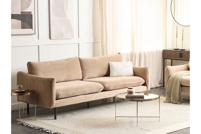 Woodal Sofa 3-seter - Beige/Svart - Møbler - Sofaer - Sofa 3 seter