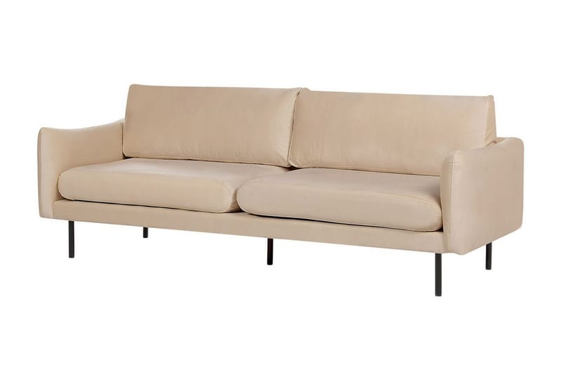 Woodal Sofa 3-seter - Beige/Svart - Møbler - Sofaer - Sofa 3 seter