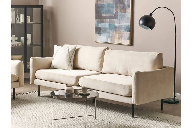 Woodal Sofa 3-seter - Beige/Svart - Møbler - Sofaer - Sofa 3 seter