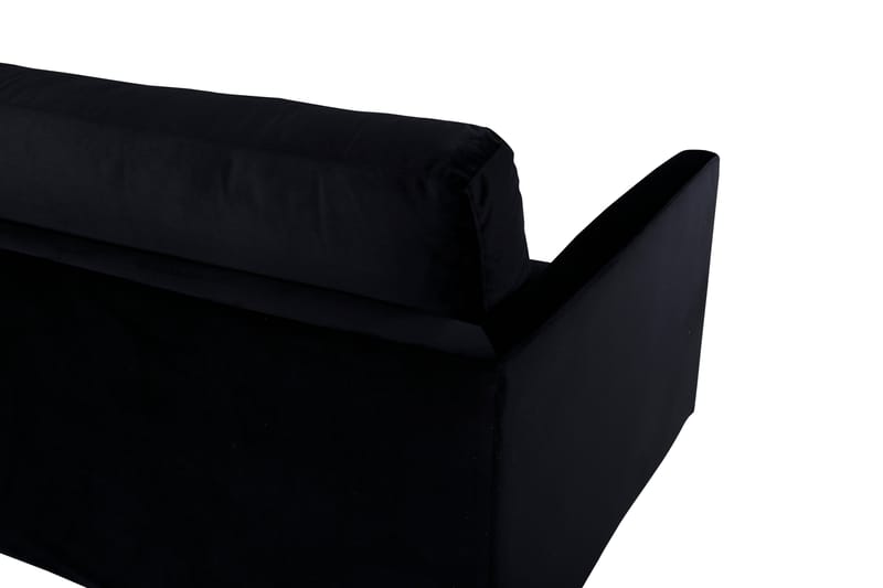 Zoom 3-seter Sofa Fløyel - Svart - Møbler - Sofaer - Sofa 3 seter