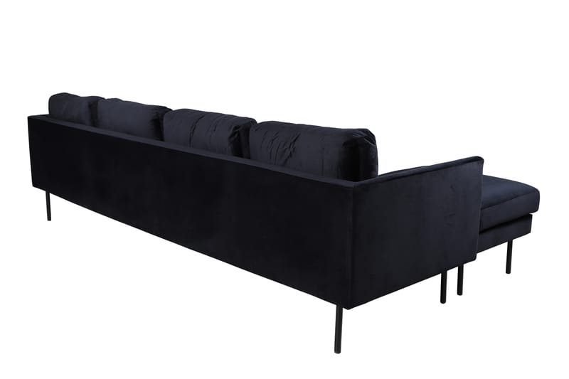 Zoom U-sofa Fløyel - Svart - Møbler - Sofaer - U-sofa