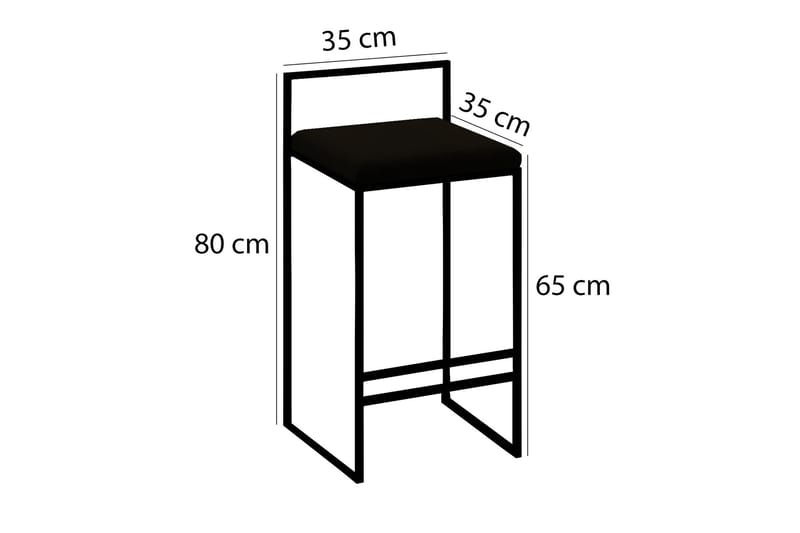 Bitanya Barstol - Svart - Møbler - Stoler & lenestoler - Barstoler