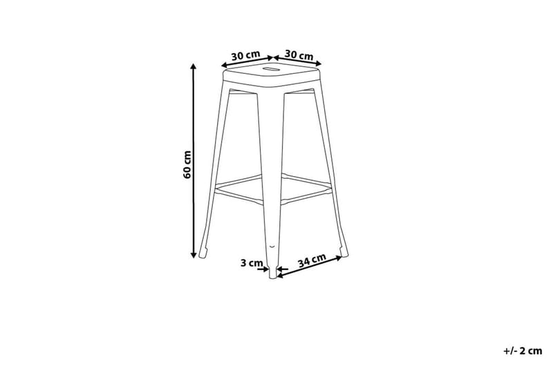 Cabrillo Barstol 42 cm - Hvit - Møbler - Stoler & lenestoler - Barstoler