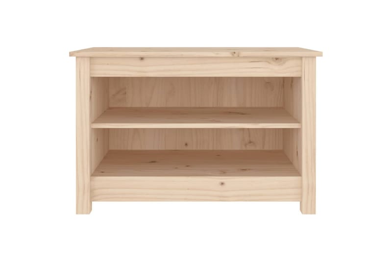 beBasic Skobenk 70x38x45,5 cm heltre furu - Brun - Møbler - Stoler & lenestoler - Benk - Skohylle med benk