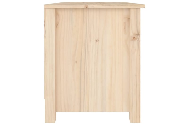 beBasic Skobenk 70x38x45,5 cm heltre furu - Brun - Møbler - Stoler & lenestoler - Benk - Skohylle med benk