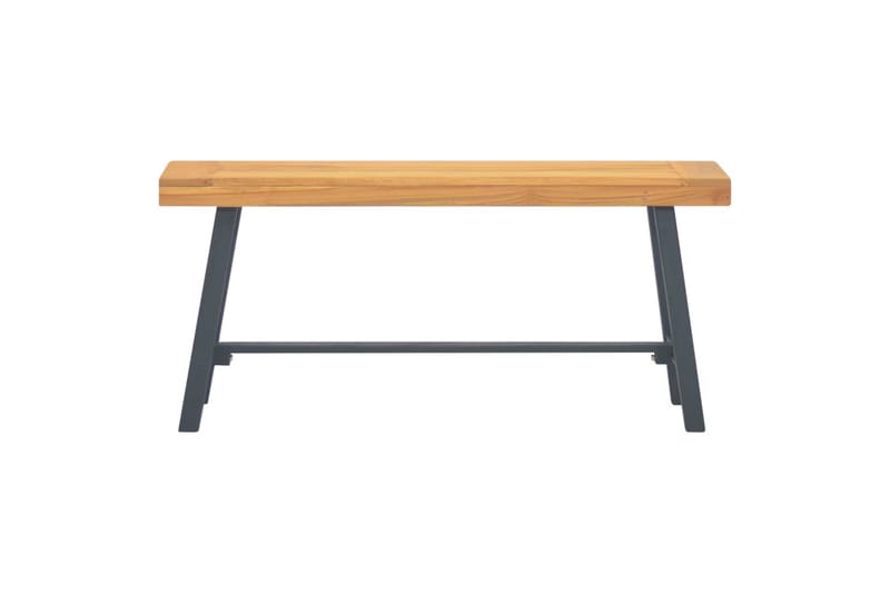 Benk 110 cm heltre teak - Brun - Møbler - Stoler & lenestoler - Benk - Entrebenk