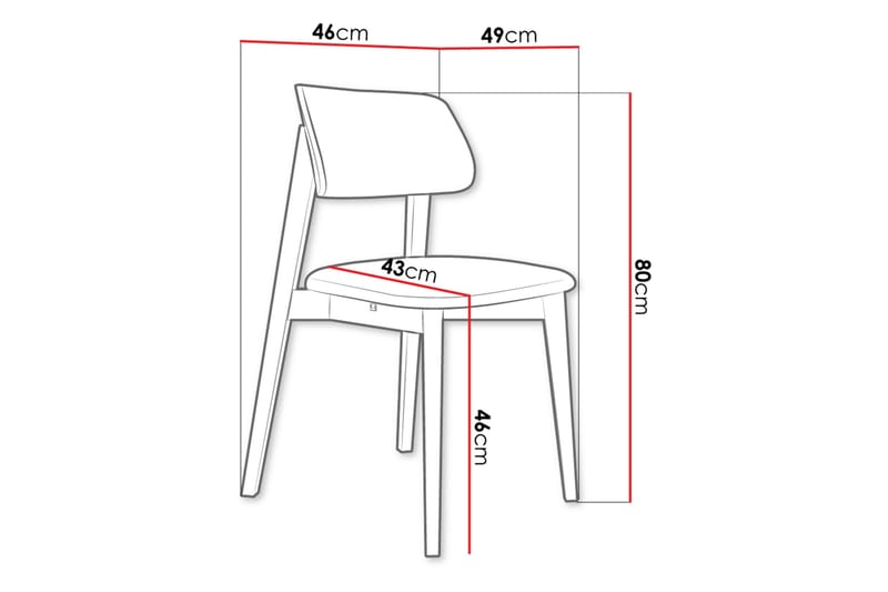 Ferrara Spisestol - Beige/Svart - Møbler - Stoler & lenestoler - Spisestuestoler & kjøkkenstoler