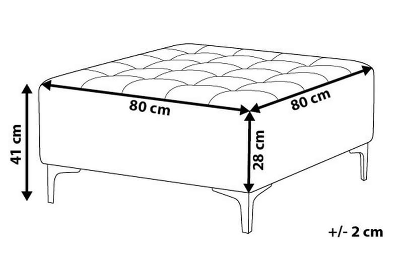 ABERDEEN Fotskammel 80 x 80 cm - Grønn - Møbler - Stoler & lenestoler - Krakk - Fotskammel