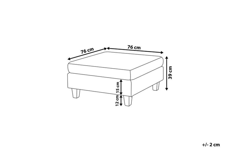 Fevik Fotskammel 76|76 Cm - Møbler - Stoler & lenestoler - Krakk - Fotskammel