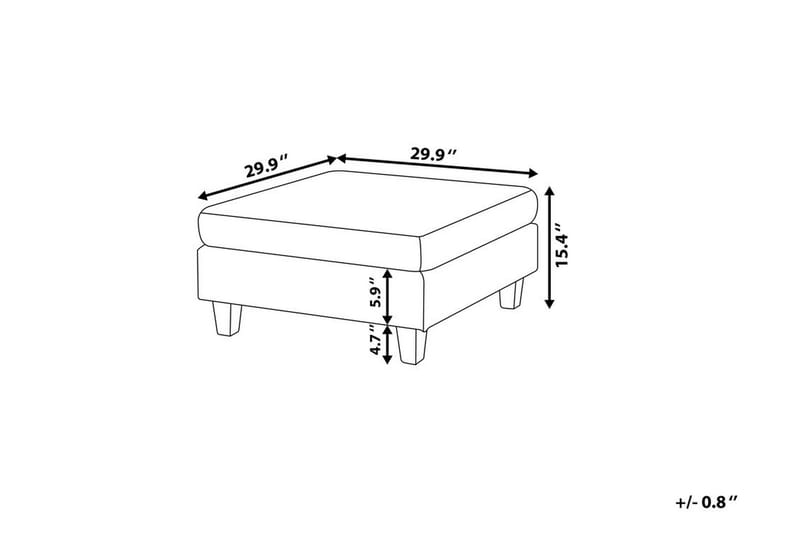 Fevik Fotskammel 76|76 Cm - Møbler - Stoler & lenestoler - Krakk - Fotskammel