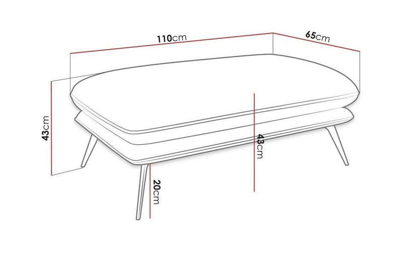 Graystone Fotpall 65 cm - Mørkegrønn - Møbler - Stoler & lenestoler - Krakk - Fotskammel