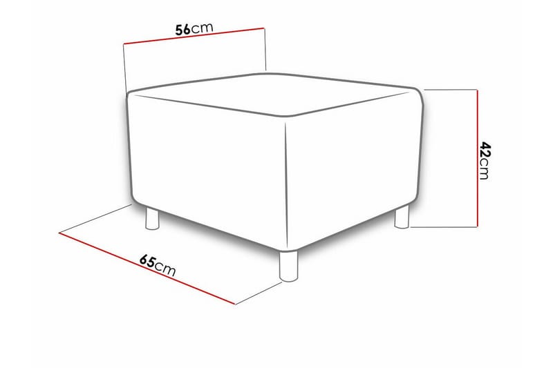 Kintore Fotpall 56 cm - Mørkeblå - Møbler - Stoler & lenestoler - Krakk - Fotskammel