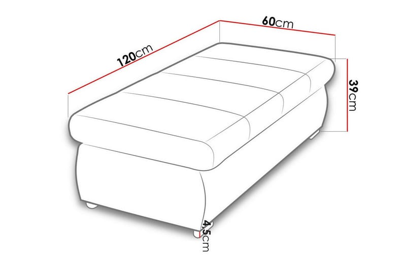 Kintore Fotpall 60 cm - Grøn - Møbler - Stoler & lenestoler - Krakk - Fotskammel