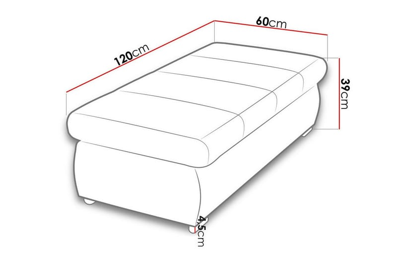 Kintore Fotpall 60 cm - Gul - Møbler - Stoler & lenestoler - Krakk - Fotskammel