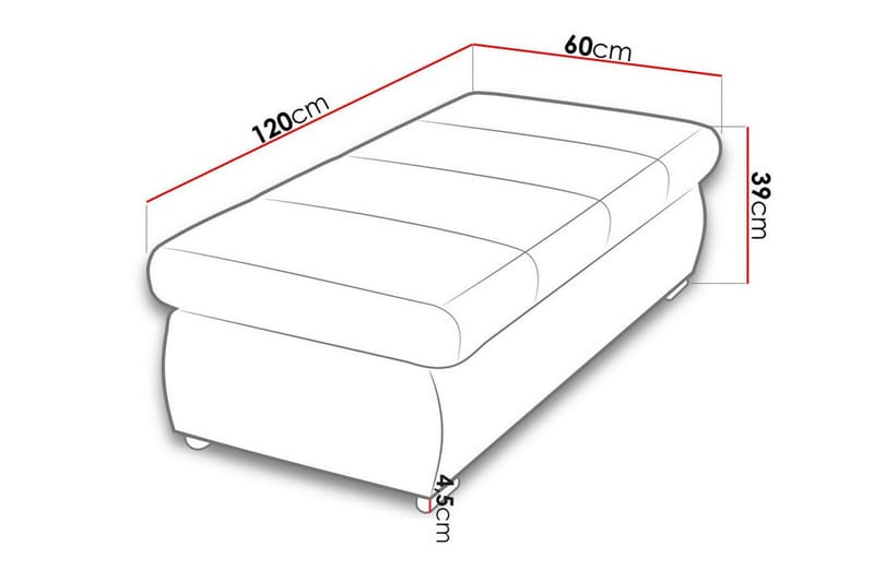 Kintore Fotpall 60 cm - Lysebrun/Krem - Møbler - Stoler & lenestoler - Krakk - Fotskammel