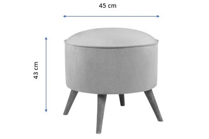 Phyllisann Fotskammel - Turkis - Møbler - Stoler & lenestoler - Krakk - Fotskammel