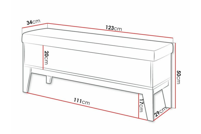 Rathmore Sittepall 34 cm - Hvid - Møbler - Stoler & lenestoler - Krakk - Fotskammel