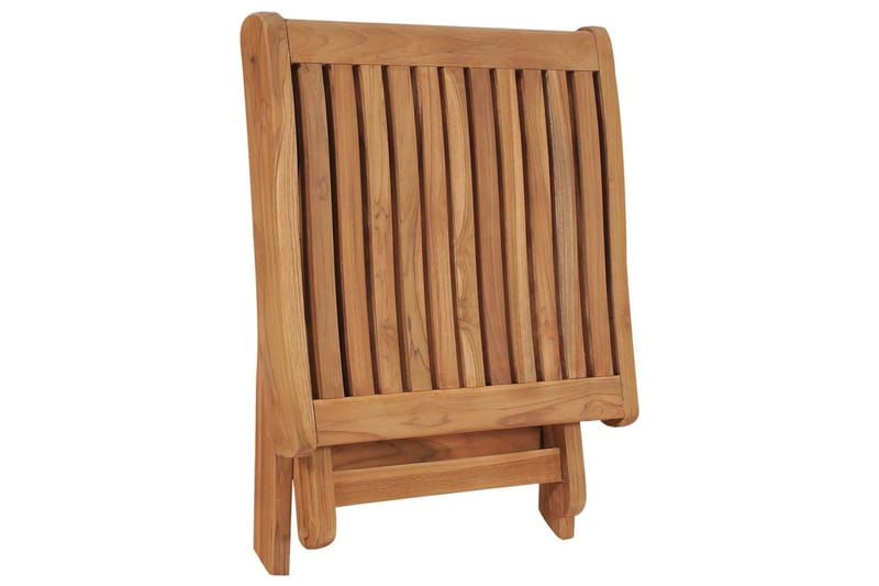 Sammenleggbar fotskammel 46,5x49x41,5 cm heltre teak - Brun - Møbler - Stoler & lenestoler - Krakk - Fotskammel