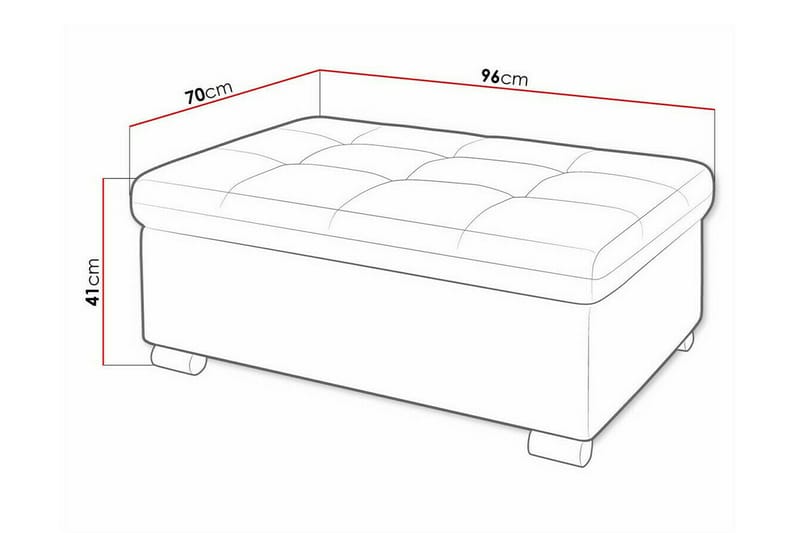 Trefor Fotpall 70 cm - Brun - Møbler - Stoler & lenestoler - Krakk - Fotskammel