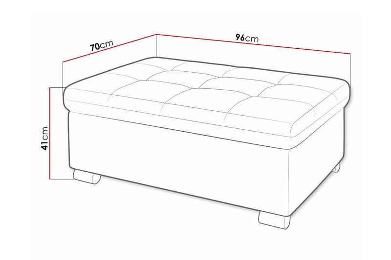 Trefor Fotpall 70 cm - Gul - Møbler - Stoler & lenestoler - Krakk - Fotskammel