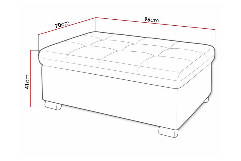 Trefor Fotpall 70 cm - Mørkebrun - Møbler - Stoler & lenestoler - Krakk - Fotskammel