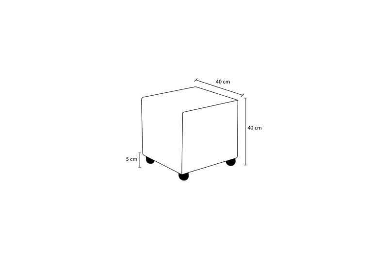 Genie Sittepuff 40 cm - Brun - Møbler - Stoler & lenestoler - Krakk - Puff