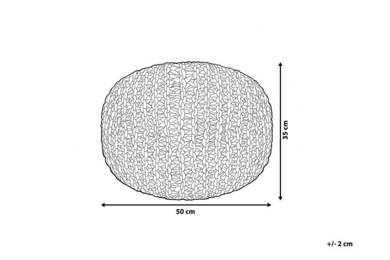 CONRAD II Puff 50 cm - Grå - Møbler - Stoler & lenestoler - Krakk - Puff