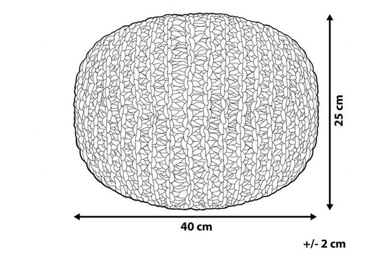 CONRAD Sittepute 40 cm - Grå - Møbler - Stoler & lenestoler - Krakk - Puff