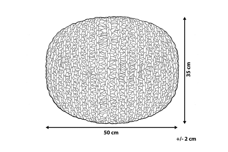 Conrad Puff 50 cm - Grå - Møbler - Stoler & lenestoler - Krakk - Puff