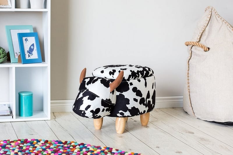 COW Puff 60 cm - Svart - Puff