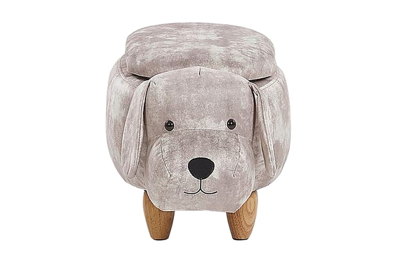 Doggy Sittepuff med Oppbevaring - Beige - Møbler - Stoler & lenestoler - Krakk - Puff - Sittepuff med oppbevaring