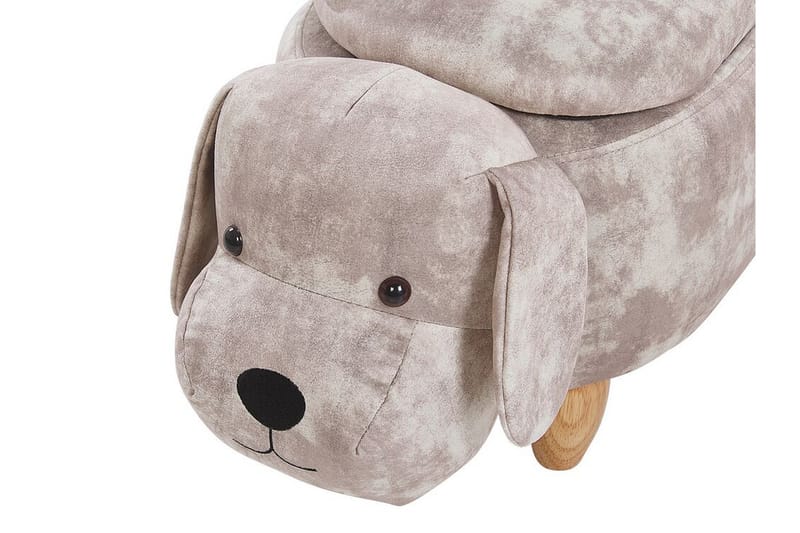 Doggy Sittepuff med Oppbevaring - Beige - Møbler - Stoler & lenestoler - Krakk - Puff - Sittepuff med oppbevaring