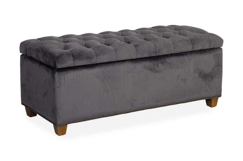 Fotskammel HOLMES VELVET med oppbevaring 112x46xH47 - Møbler - Stoler & lenestoler - Krakk - Puff