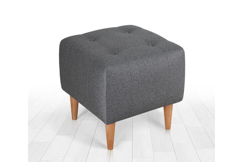 Grants Sittepuff 43 cm - Grå - Møbler - Stoler & lenestoler - Krakk - Puff