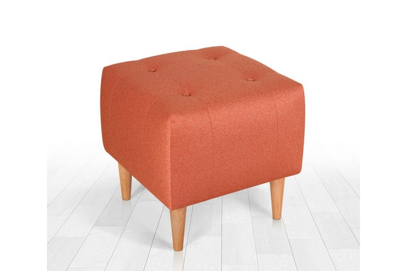 Grants Sittepuff 43 cm - Oransje - Møbler - Stoler & lenestoler - Krakk - Puff