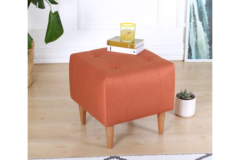 Grants Sittepuff 43 cm - Oransje - Møbler - Stoler & lenestoler - Krakk - Puff