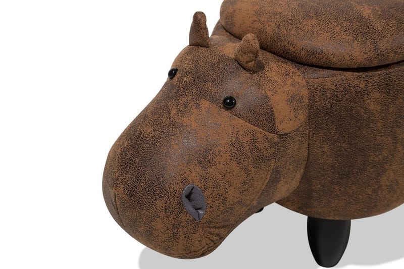 Hippo Puff 32 cm - Brun - Sittemøbler med oppbevaring - Sittepuff med oppbevaring - Puff