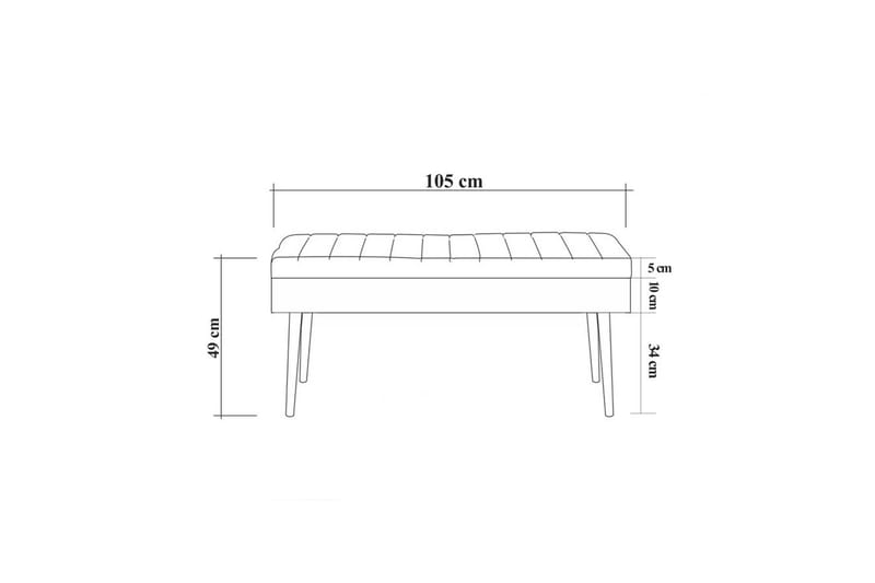 Valsot Sittekrakk 90 cm - Valnøtt - Møbler - Stoler & lenestoler - Krakk