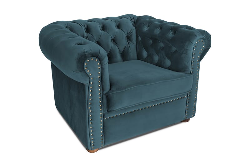 Armhair Chesterfield - Recliner & kinostol - Lenestol skinn - Lenestol med fotskammel - Chesterfield lenestol