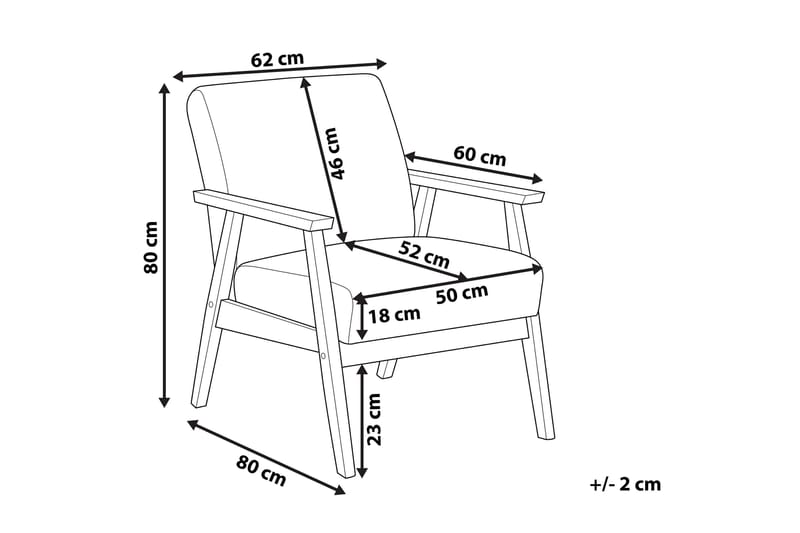 Asnes Karmstol - Grå - Møbler - Stoler & lenestoler - Lenestoler