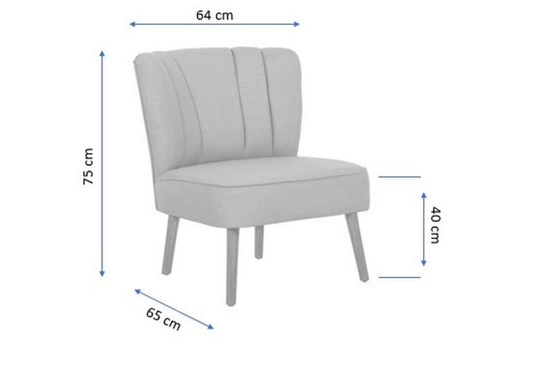 Caulk Lenestol med Armlene - Brun - Møbler - Stoler & lenestoler - Lenestoler