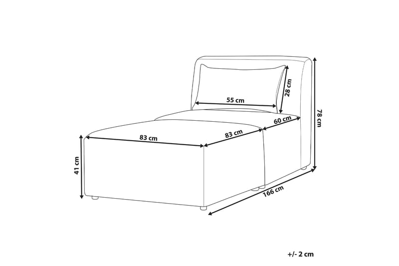 Fabjerg Sjeselong 83 cm - Beige - Møbler - Stoler & lenestoler - Lenestoler - Sjeselonglenestol & divanlenestol