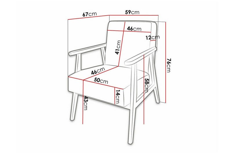 Knocklong Fåtølj - Beige/Tre - Møbler - Stoler & lenestoler - Lenestoler