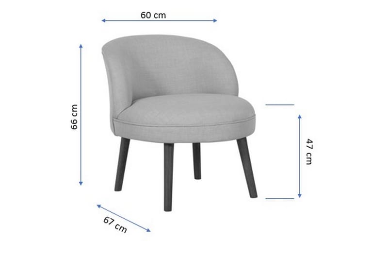 Ciraulo Lenestol med Armlene - Beige - Møbler - Stoler & lenestoler - Lenestoler - Lenestoler uten armlene