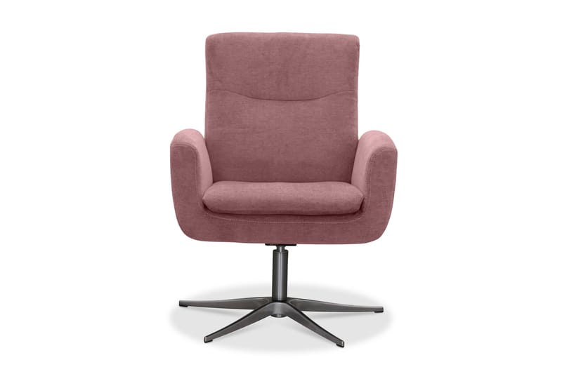 Leja Snurrereclinerlenestol - Rosa/Krom - Recliner & kinostol