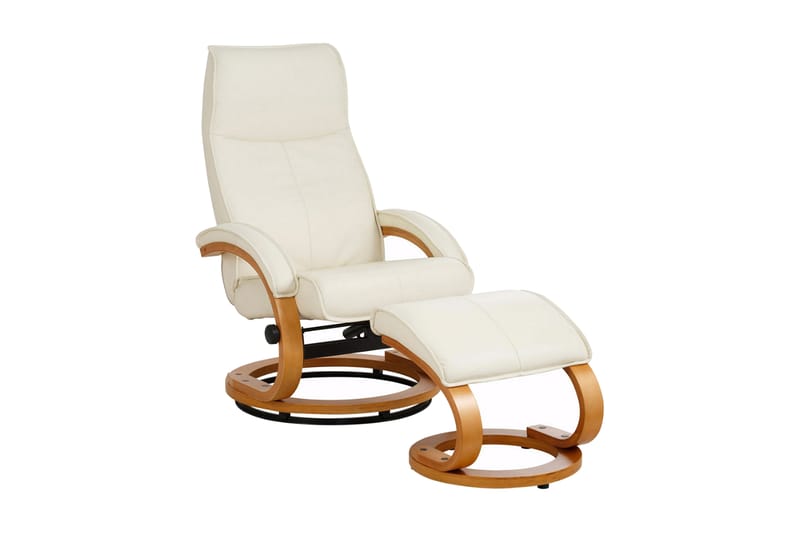 Pasha Reclinerlenestol Lær - Beige - Møbler - Stoler & lenestoler - Lenestoler - Recliner & kinostol