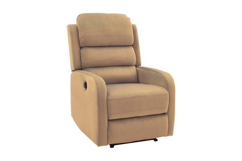 Pegaza Reclinerlenestol Elektrisk - Fløyel/Beige - Møbler - Stoler & lenestoler - Lenestoler - Recliner & kinostol