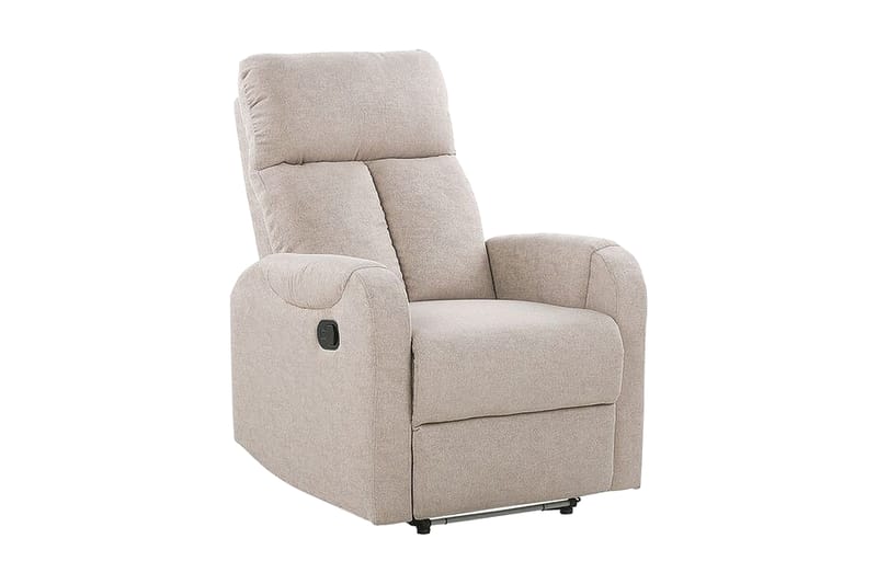 Rautela Lenestol LED-belysning + USB-port - Beige - Møbler - Stoler & lenestoler - Lenestoler - Recliner & kinostol